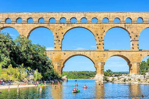 canoeing pont du gard france