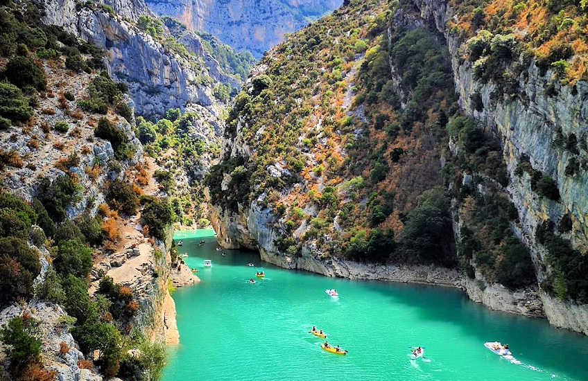 canoeing gorges du verdon