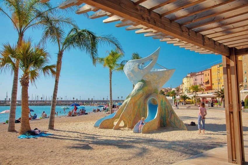 menton beach south france