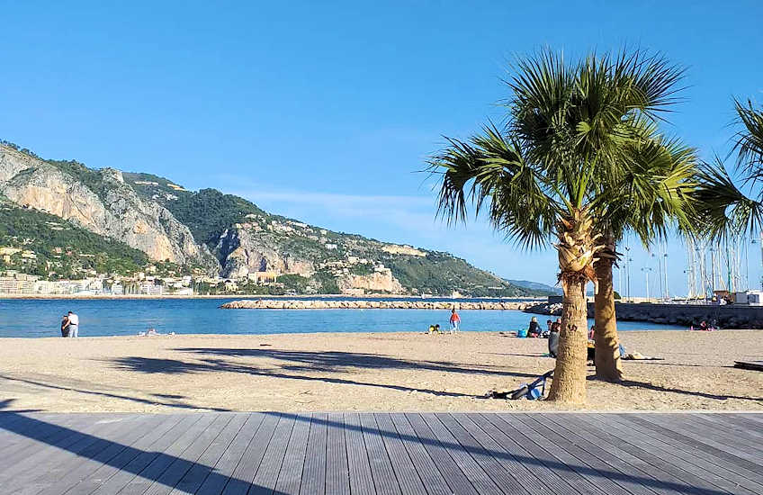 menton beaches plage de sablettes