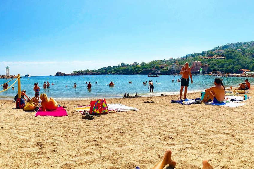 theoule sur mer beach french riviera